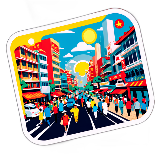 Phố phường Sài Gòn sôi động dưới ánh nắng rực rỡ