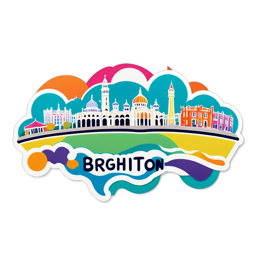 Stiker 'Brighton' yang Cerah