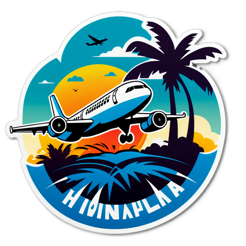 Honolulu Airport Plane Crash Sticker