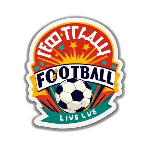 Sticker ya Kizamani ya 'Football Live'