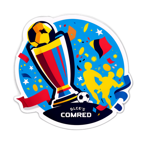 Kolekční samolepka s ikonickými momenty fotbalových zápasů