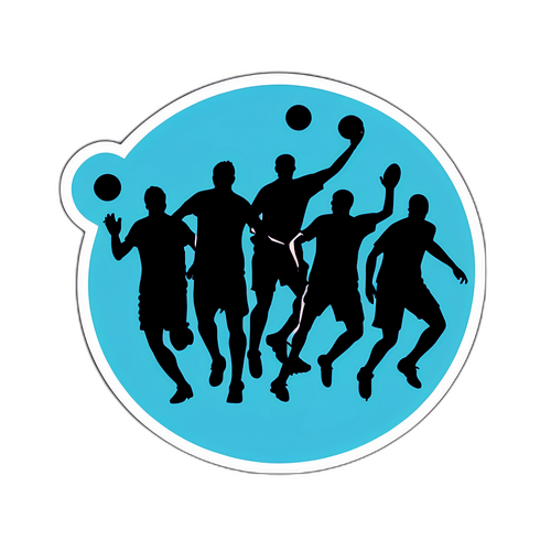 Silhouette de Jugadores en Acción