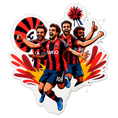Flamengo Fans Celebration Sticker
