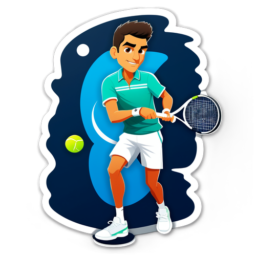 Stiker Stylish Carlos Alcaraz