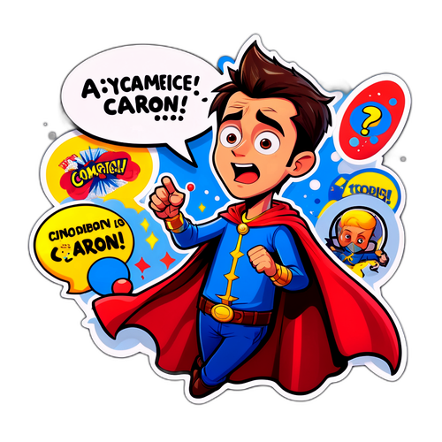 Sticker de cartoon d'Aymeric Caron