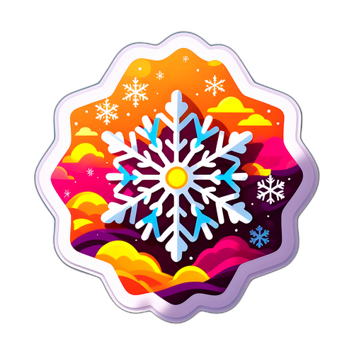 Vibrant Weersymbool Sticker