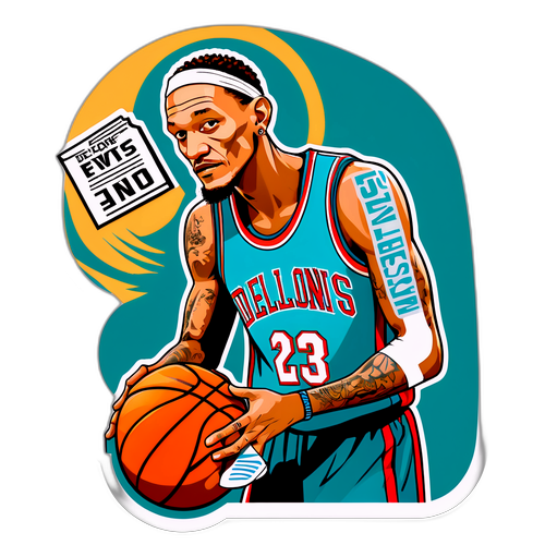 Retro-sticker av Delonte West