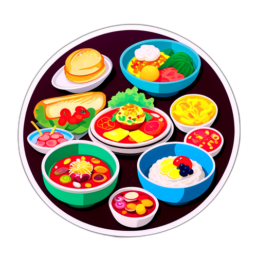 恵比寿のグルメフードステッカー