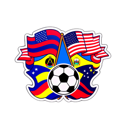 USA vs. Ecuador Soccer Match Sticker