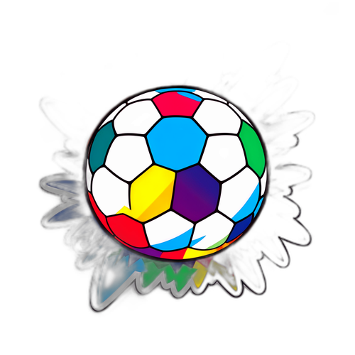 Balón de fútbol explosivo de colores