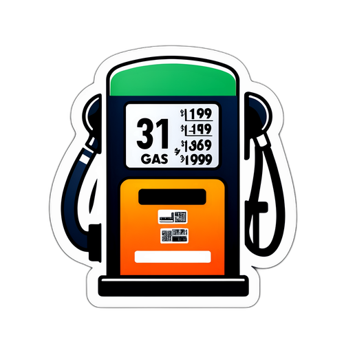 Yakıt Fiyatlarını Temsil Eden Çekici Sticker