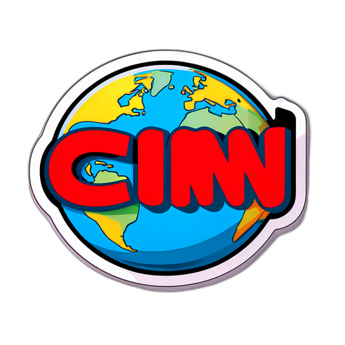 Απεικόνιση του λογότυπου του CNN με κινούμενα βίντεο που υποδηλώνουν τη δυναμική των ειδήσεων σήμερα