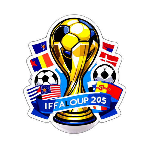 Autocolant cu trofeul FIFA World Cup 2025