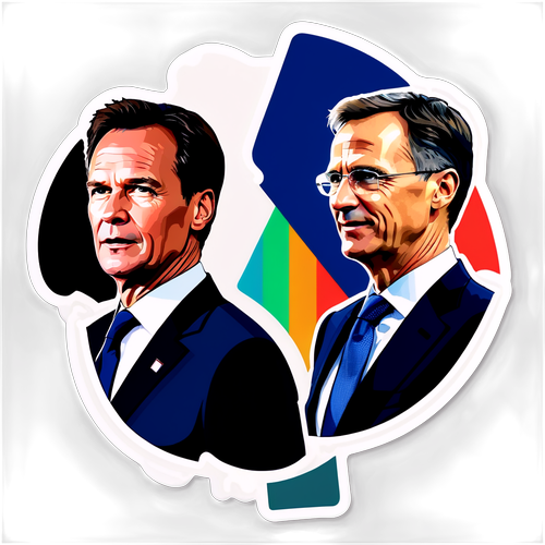 Oppdag Det Sentrale: Et Moderne NATO-logo Med Mark Rutte og Jens Stoltenberg!