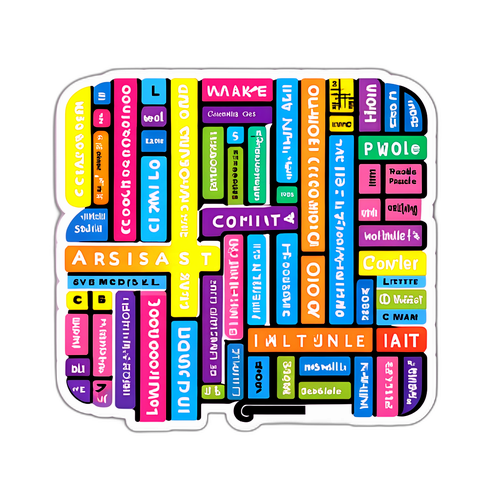 Woordpuzzels Sticker