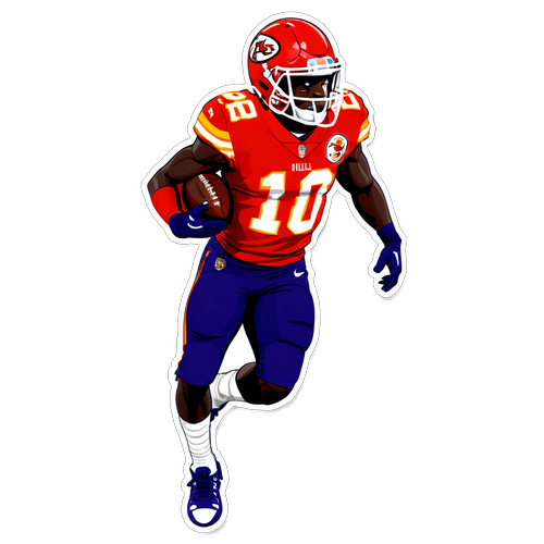 Tyreek Hill: Der Blitz mit dem Fußball! Entdecke die Aufregende Sticker-Kollektion!