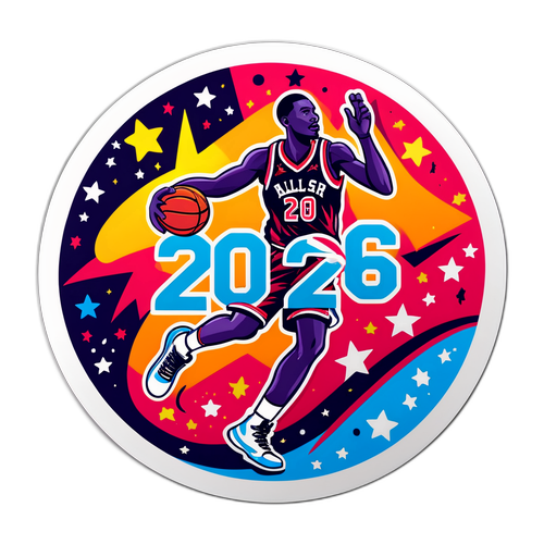 סטיקר כדורסל כוכבים