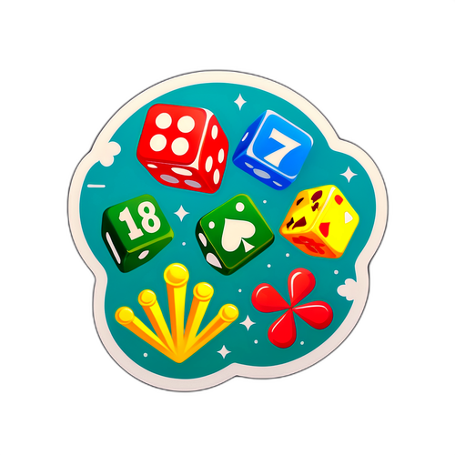 Şans Oyunlarının Heyecanını İfade Eden Çıkartma