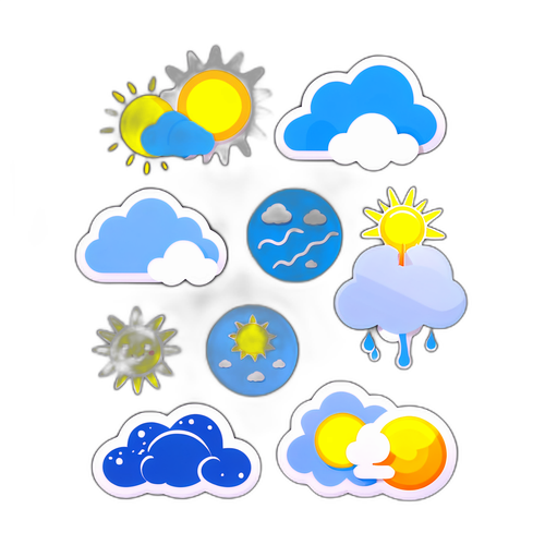 天氣變化貼紙