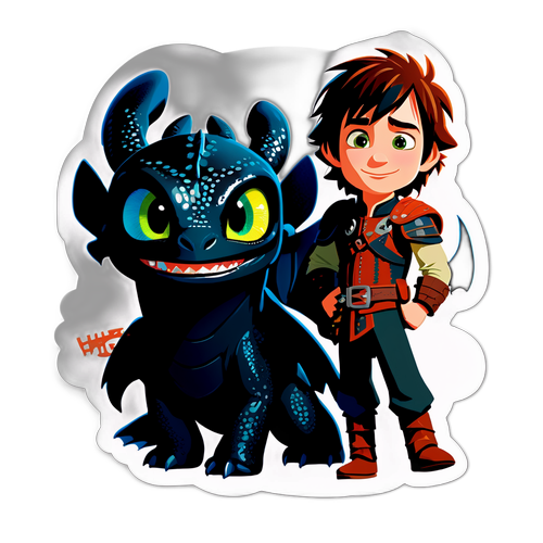 สติกเกอร์ตัวละครจาก How to Train Your Dragon 2