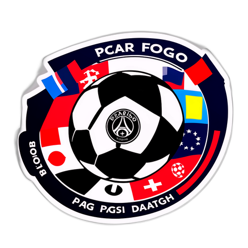 Palla da calcio PSG e Botafogo