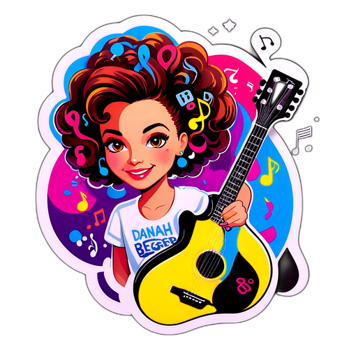 מדבקה צבעונית של דנה ברגר