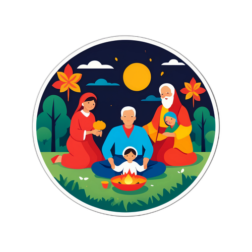 温馨的家庭团聚场景