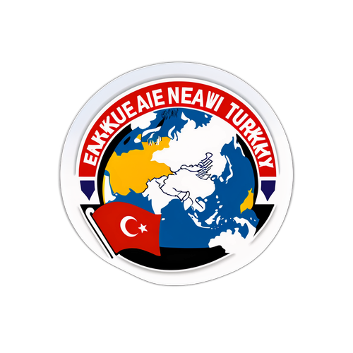 Стикер с новостями о землетрясении в Турции