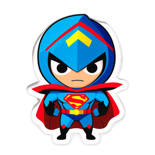 Oynak Süper Kahraman Stickerı