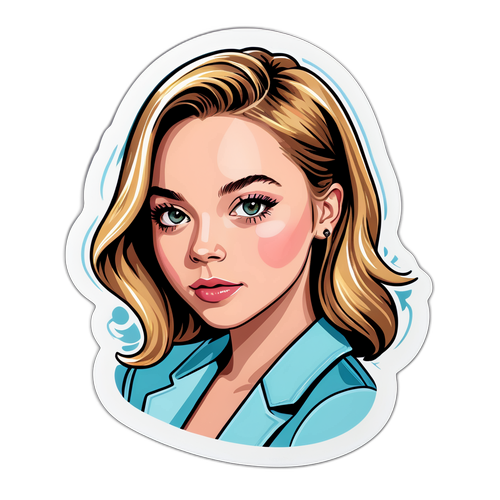 सिडनी स्वीनी का ग्लैमर स्टिकर