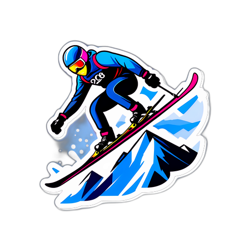 מדבקת סקי אלפיני