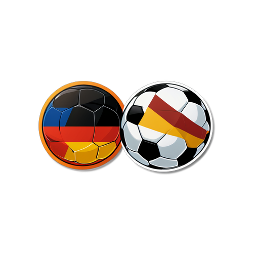 Ein Fußballfest der Nationen: Deutschland vs. Niederlande im Flaggen-Design!