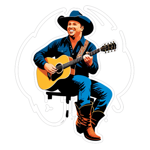 Garth Brooks i Live! Opplev Landets Mest Elskede Konsert Med Cowboy Boots og Musikknoter!