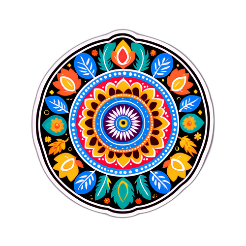 Renkli Geleneksel Motif