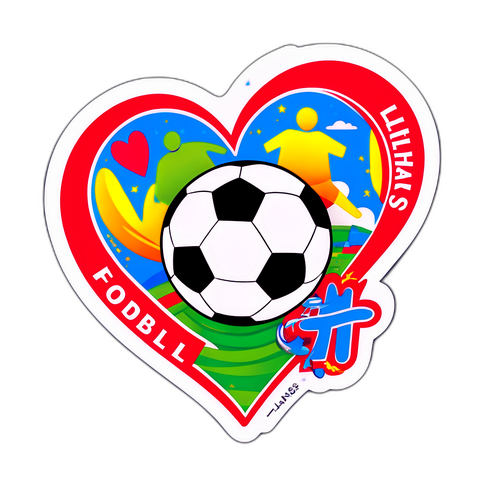 สติกเกอร์แสดงความรักต่อฟุตบอล