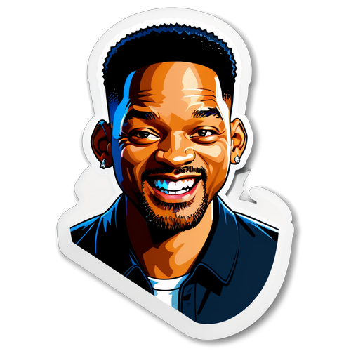 Kilalang ng Ngiti ni Will Smith: Sticker na Puno ng Sining at Pelikula!