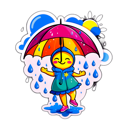 Stiker Cuaca Lucu