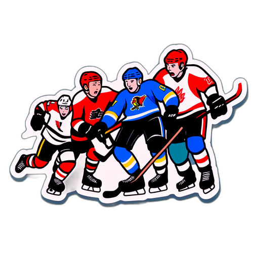 Chaotic Youth Hockey Game Brawl