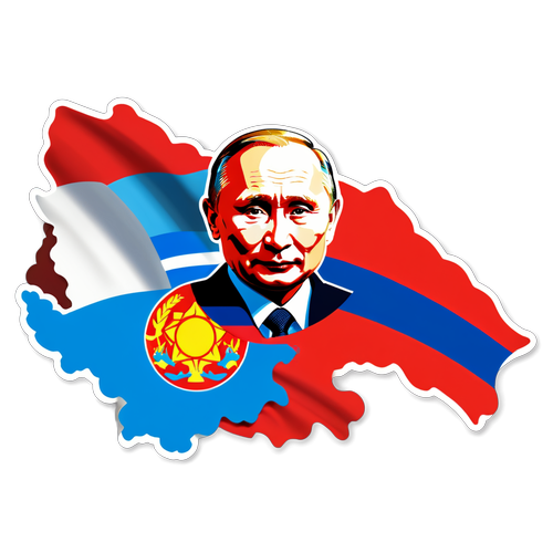 Shocking Art: Putin's Shadow Cast Over Mongolia and Russia - You Won't Believe This Design!