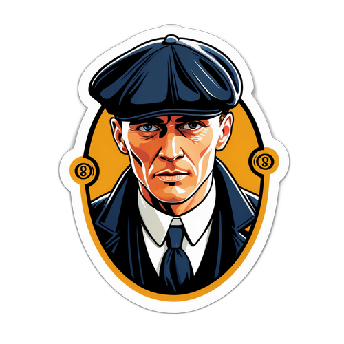 Наклейка в стилі "Peaky Blinders"