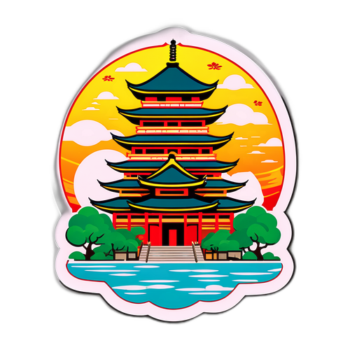 台灣北港武德宮傳統祭典貼紙