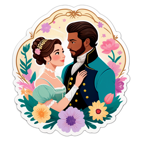 Une scène romantique de 'Bridgerton' saison 4