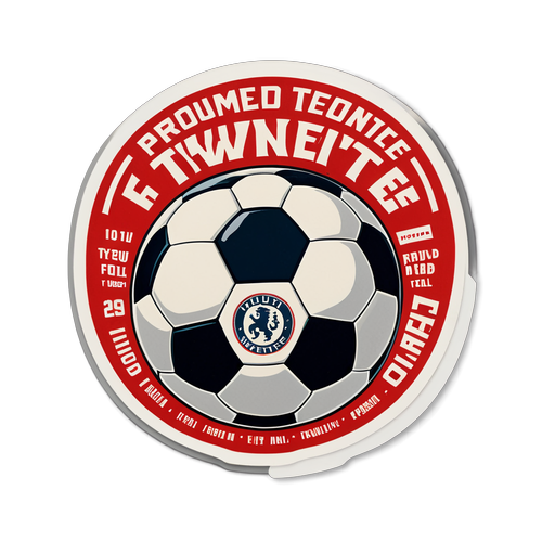 Voetbal Nostalgie: Ontdek de Retro Sticker van FC Twente met 'Proud of Twente'!