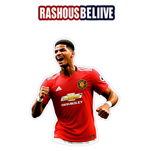 Kibandiko kinachohamasisha kinachoonyesha Marcus Rashford