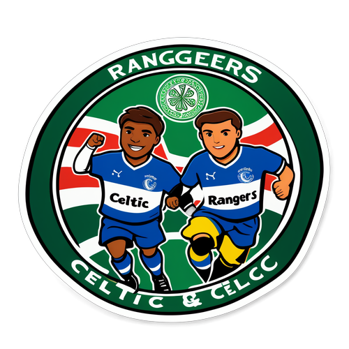 Rangers vs Celtic Sticker: Friendship in Competition