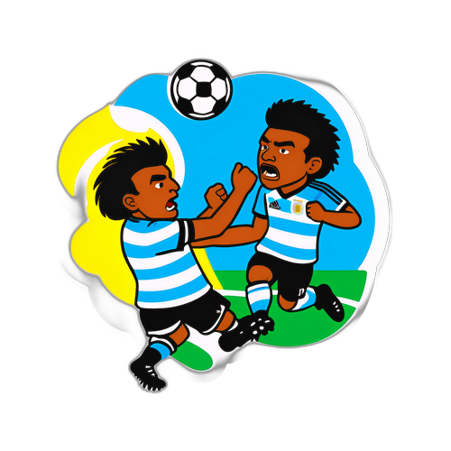 Duelo Tenso en el Partido Argentina vs Colombia