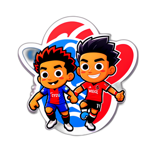 Sticker ya Mchezo wa Flamengo na Chelsea