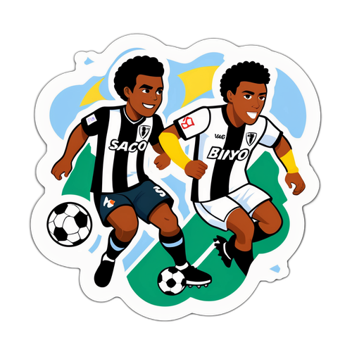 Adesivo Dinâmico Santos x Vasco