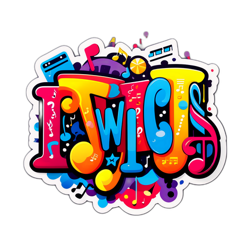 Desain Stiker 'Twice'