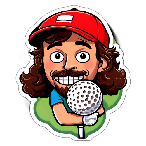 Kvick golfklistermärke av Tommy Fleetwood
